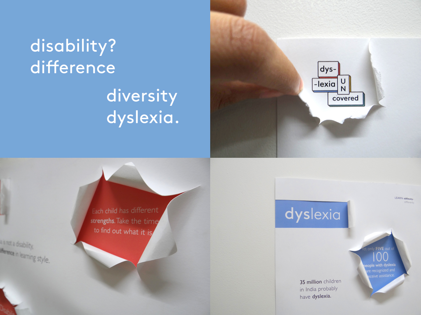 dyslexia campaign misconceptions Stigma hospital Learning Difficulties adobeofficehours learning disability Print campaign