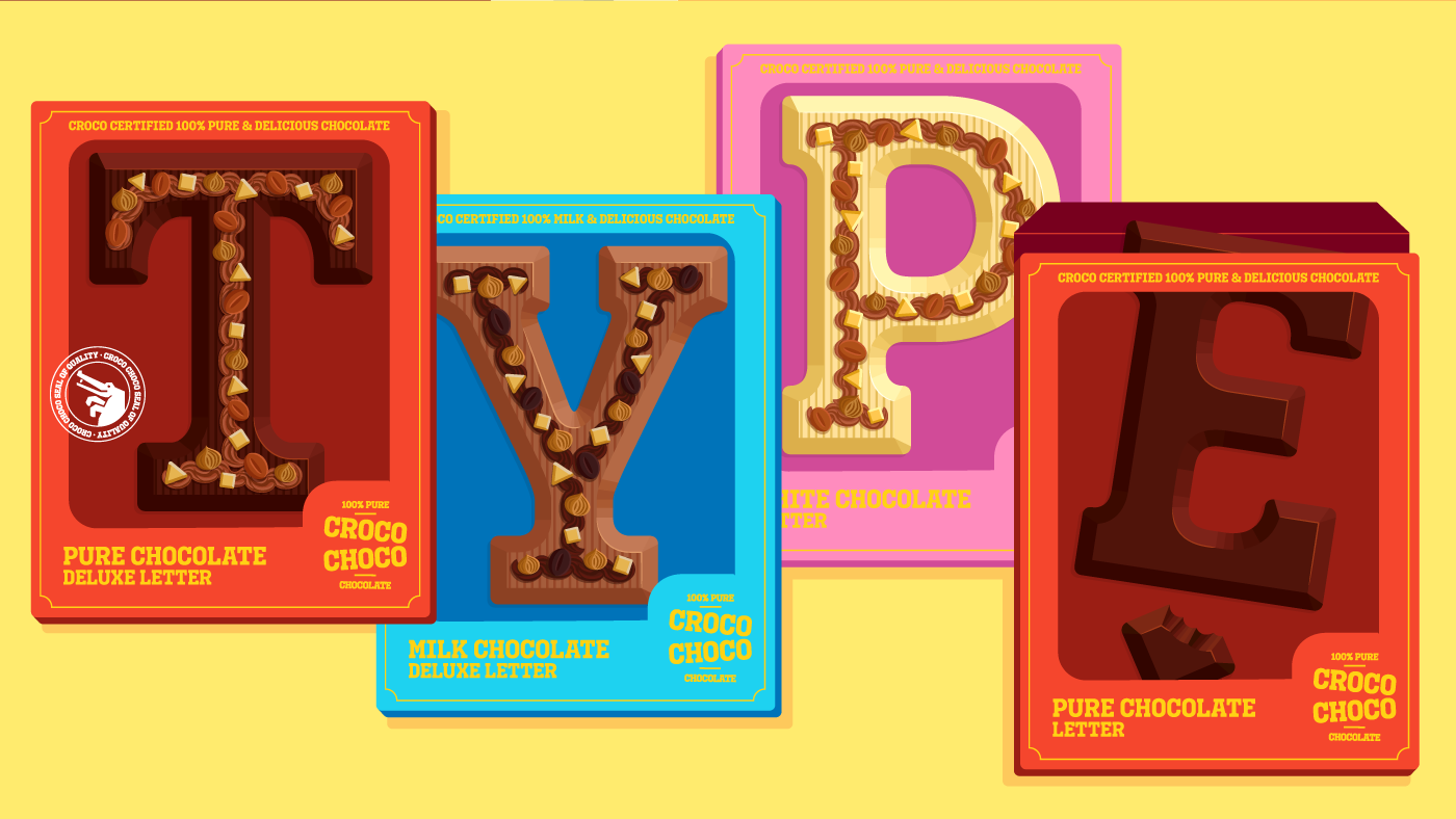 chocolate color font font Typeface typography   vector