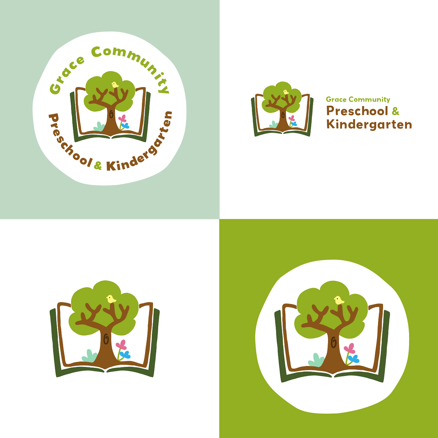 children kids school Education Preschool logo Brand Design identity adobe illustrator