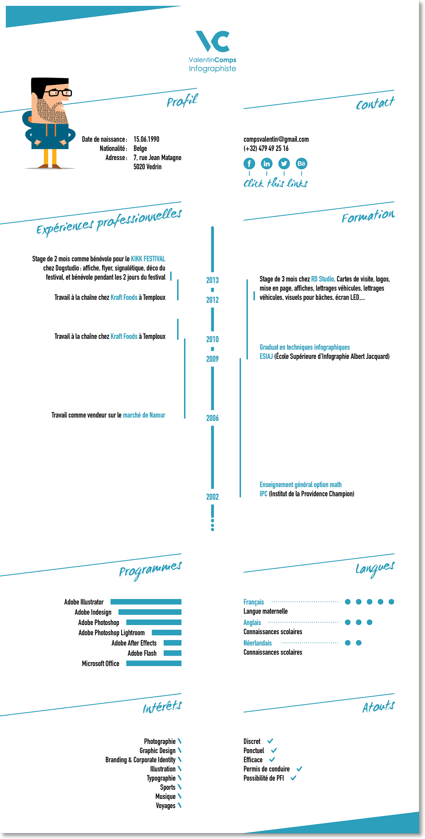 curriculum Vitae Self Promotion personal CV Resume