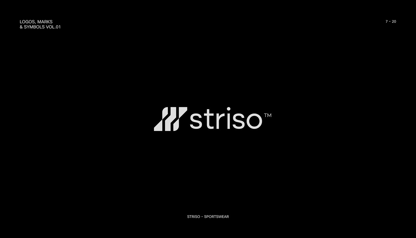 Striso logo design for an Sportswear brand