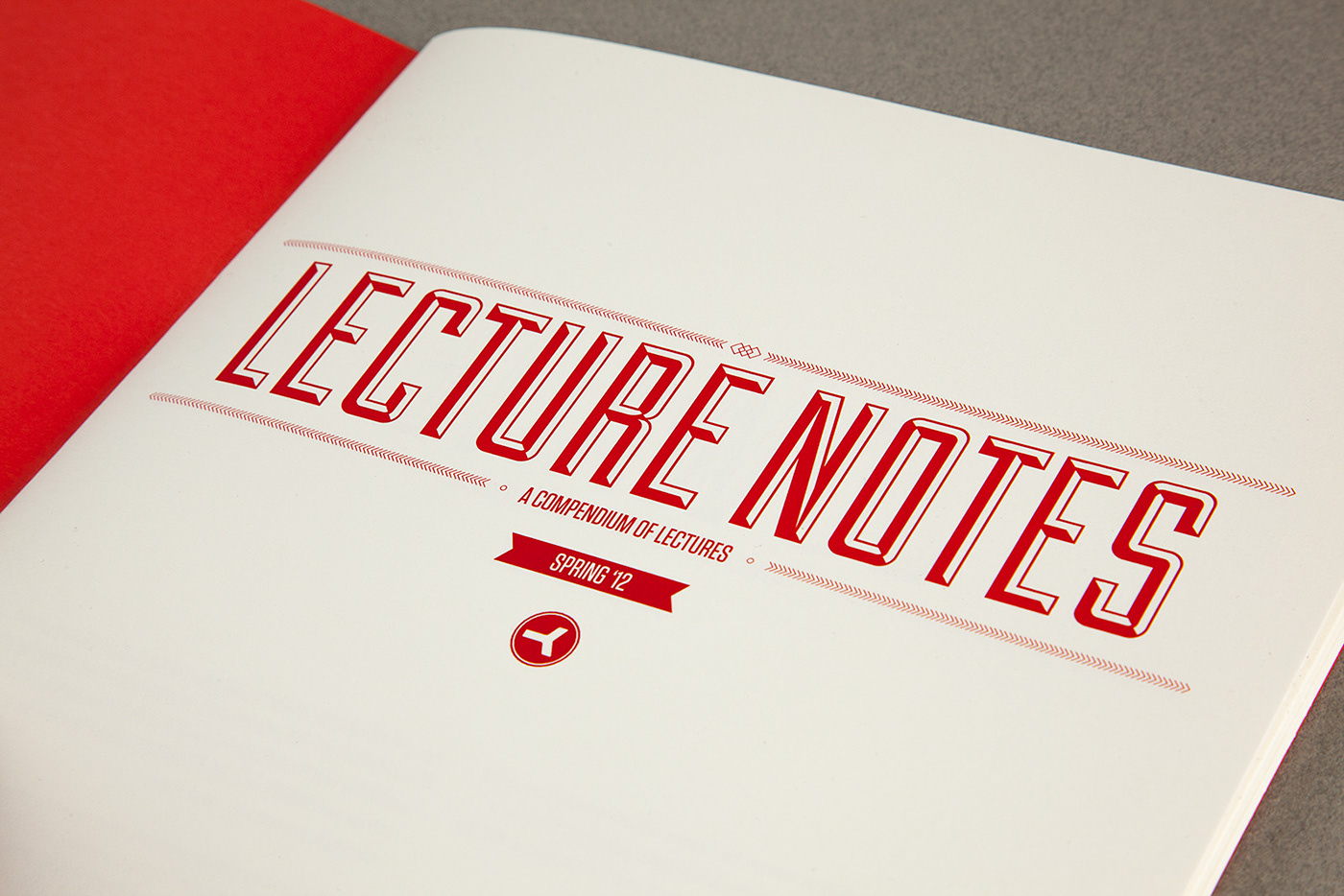 kris krislunde lunde print RMIT lecture notes  notes book monotone minimalistic minimal Layout