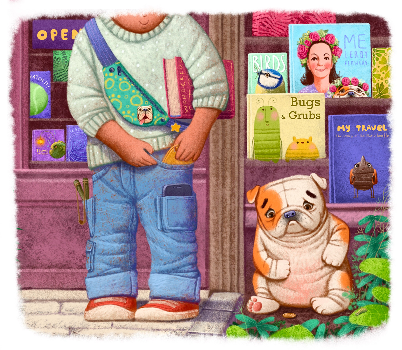 ILLUSTRATION  children book Character dog book illustration art Digital Art  illustration art