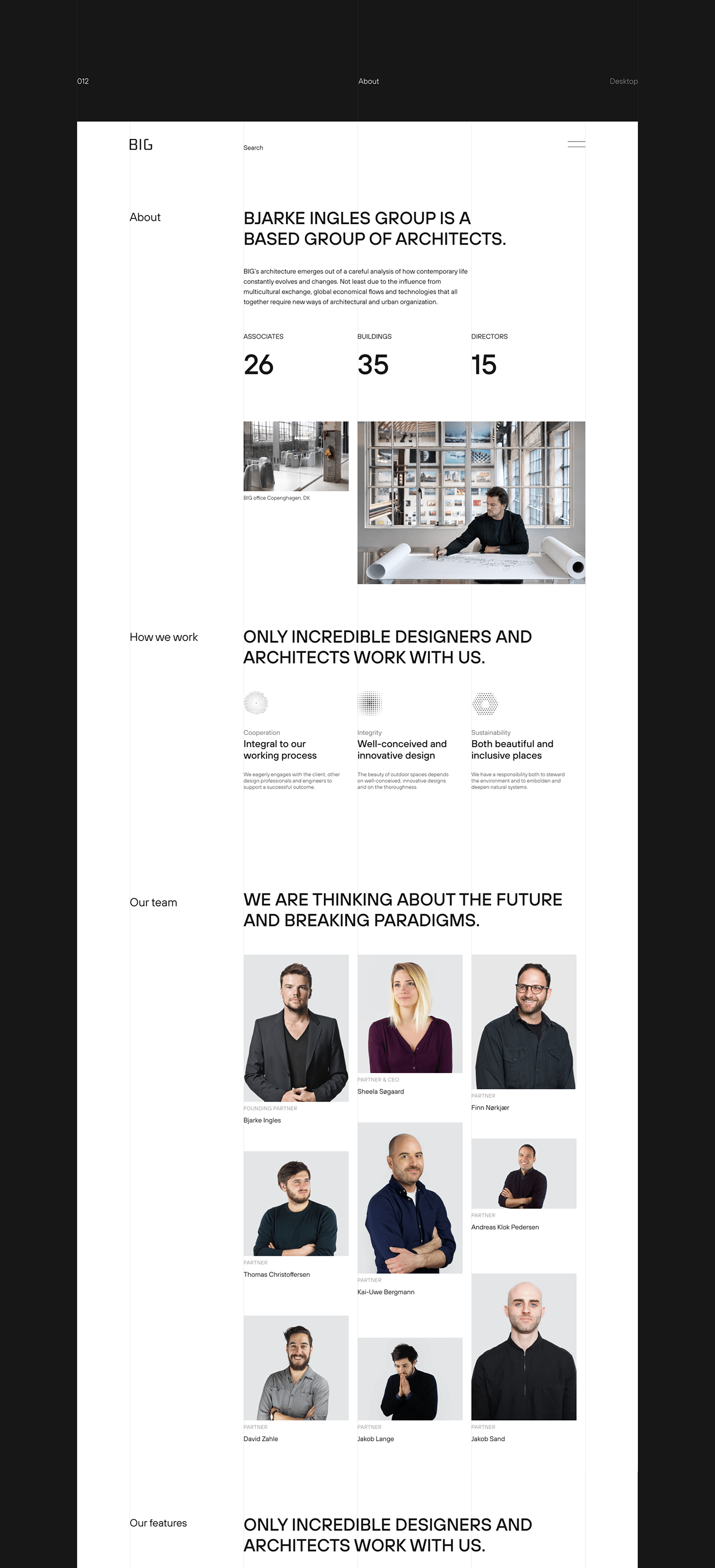 animation  architecture minimal mobile redesign typography   UI ux Web Webdesign