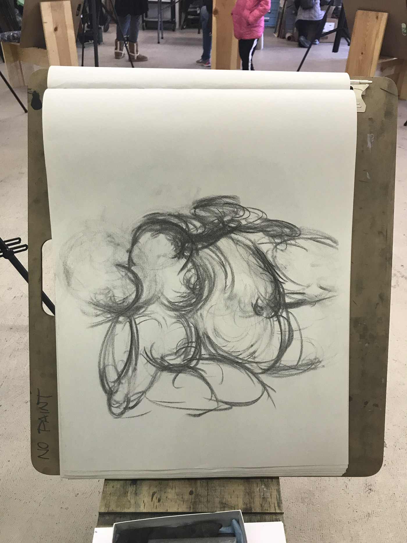 figure Drawing  sketch charcoal conte human bodies