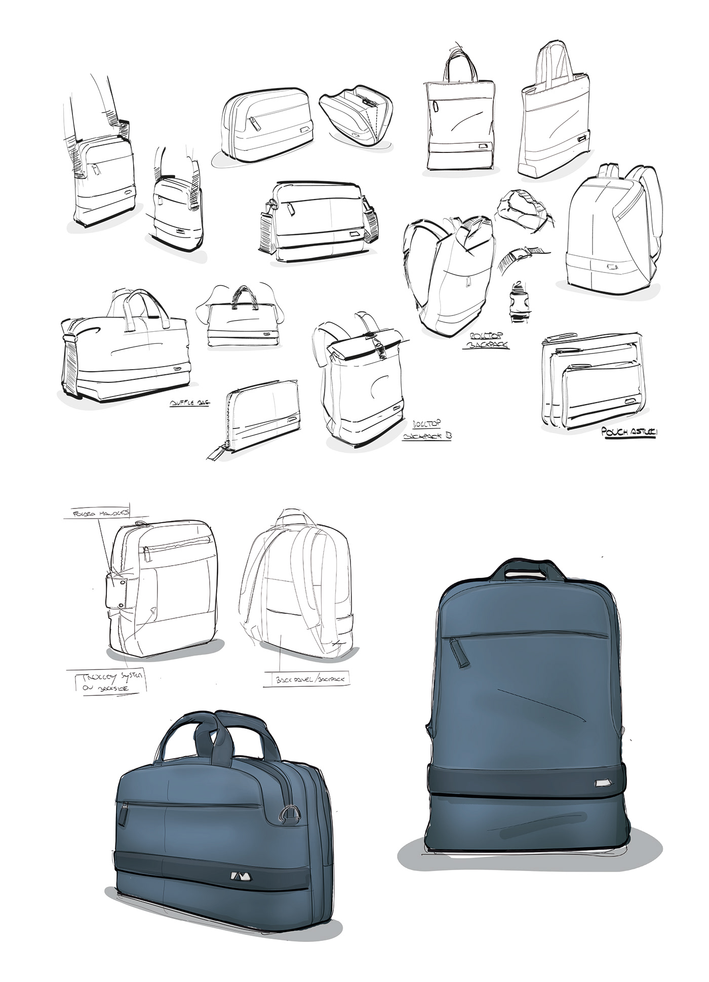 backpack bag bag design esselunga Fashion  fashion design ILLUSTRATION  industrial design  moda product design 