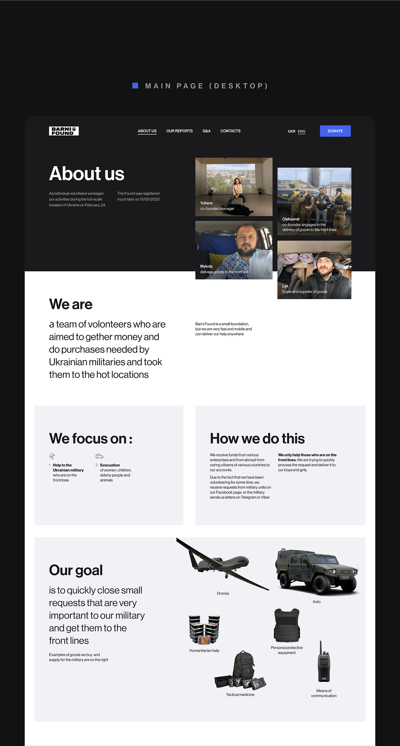 charity Figma Military non-profit UI UX design UI/UX ukraine War Web Design  Website