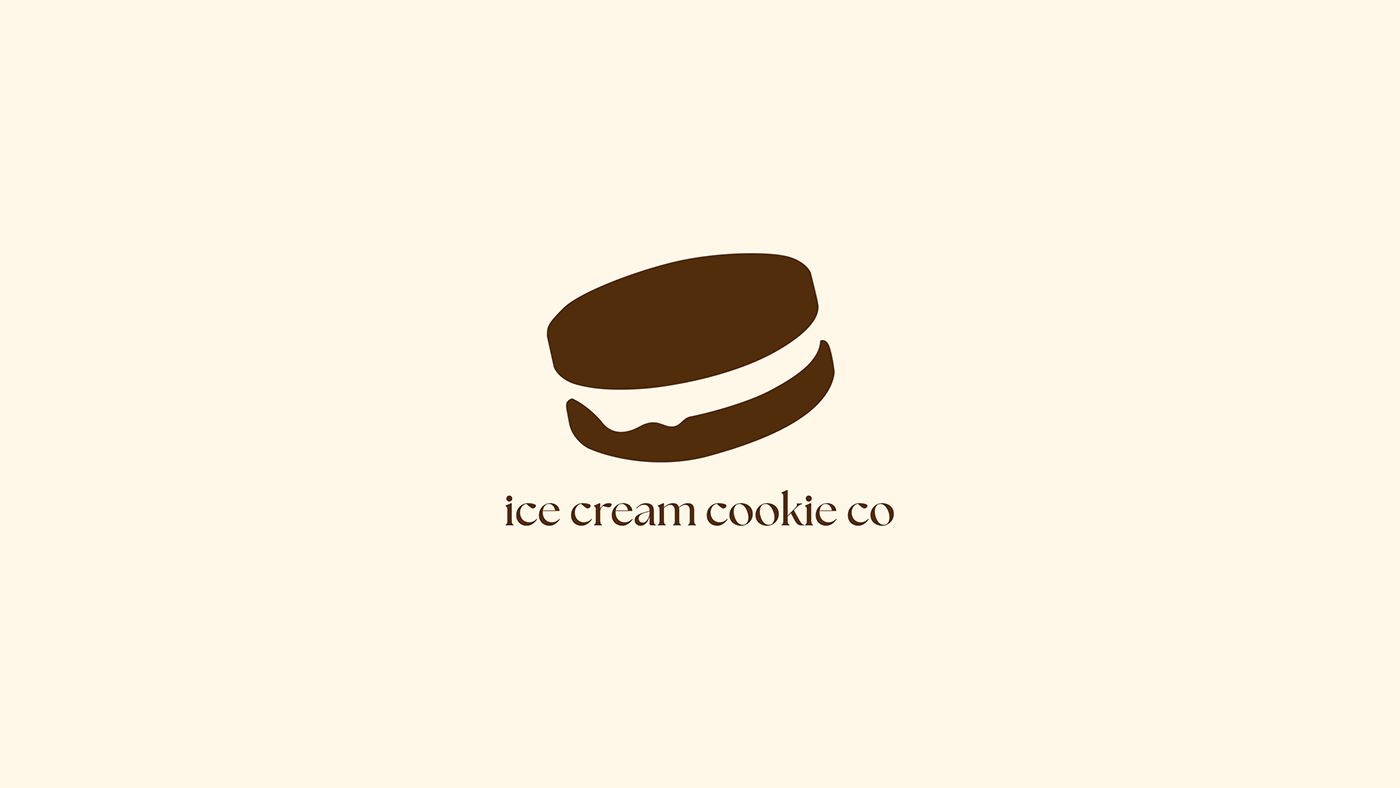 ice cream branding  visual identity Logo Design logo dessert cookies Food  ice cream shop Ice Cream Packaging