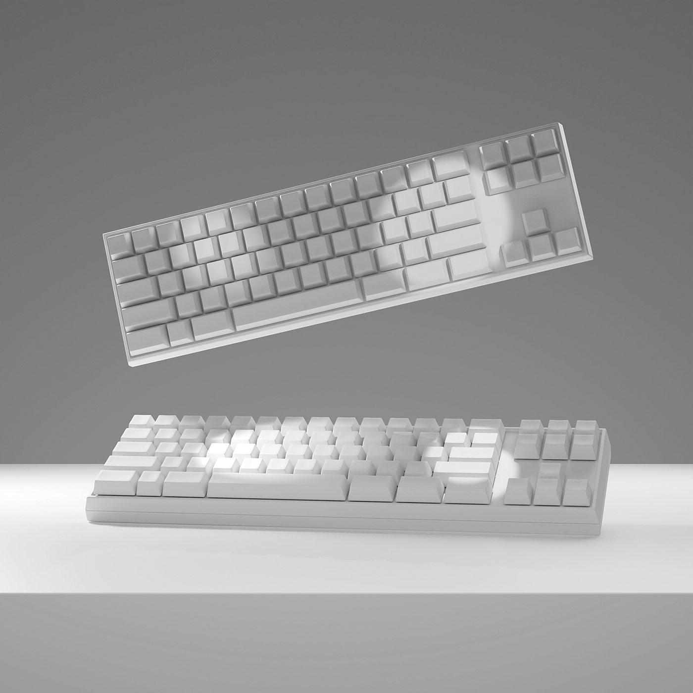 3D 3d modeling blender keyboard Packshot product product design  Render