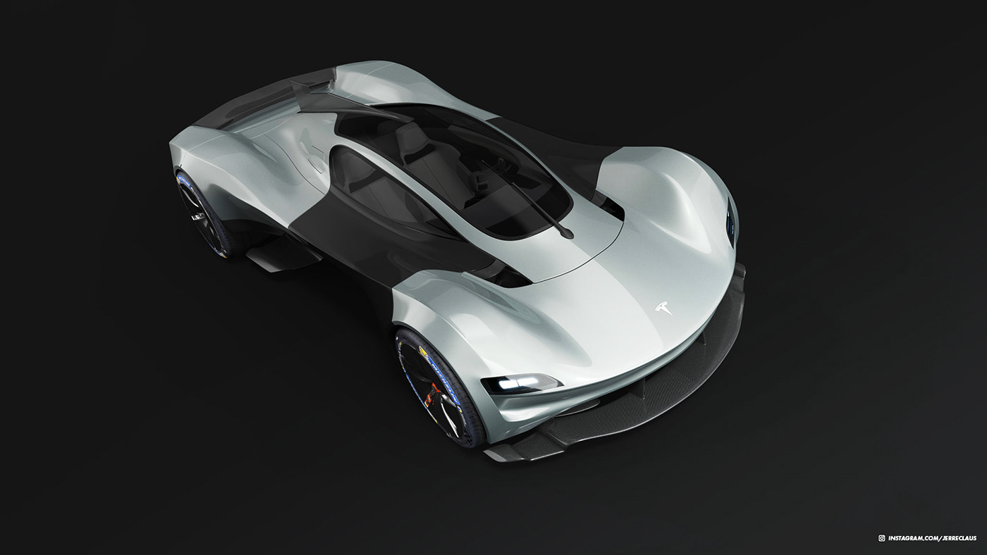 tesla hypercar valkyrie electric automotive   design supercar concept Interior exterior