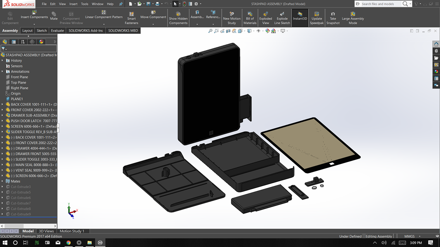 flask iPad party storage design 3D model advertisement Solidworks photoshop Engineering 