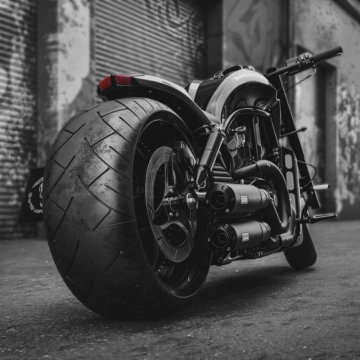 Harley Davidson CGI 3D automotive   Vehicle motorcycle blender model Render Vizualization