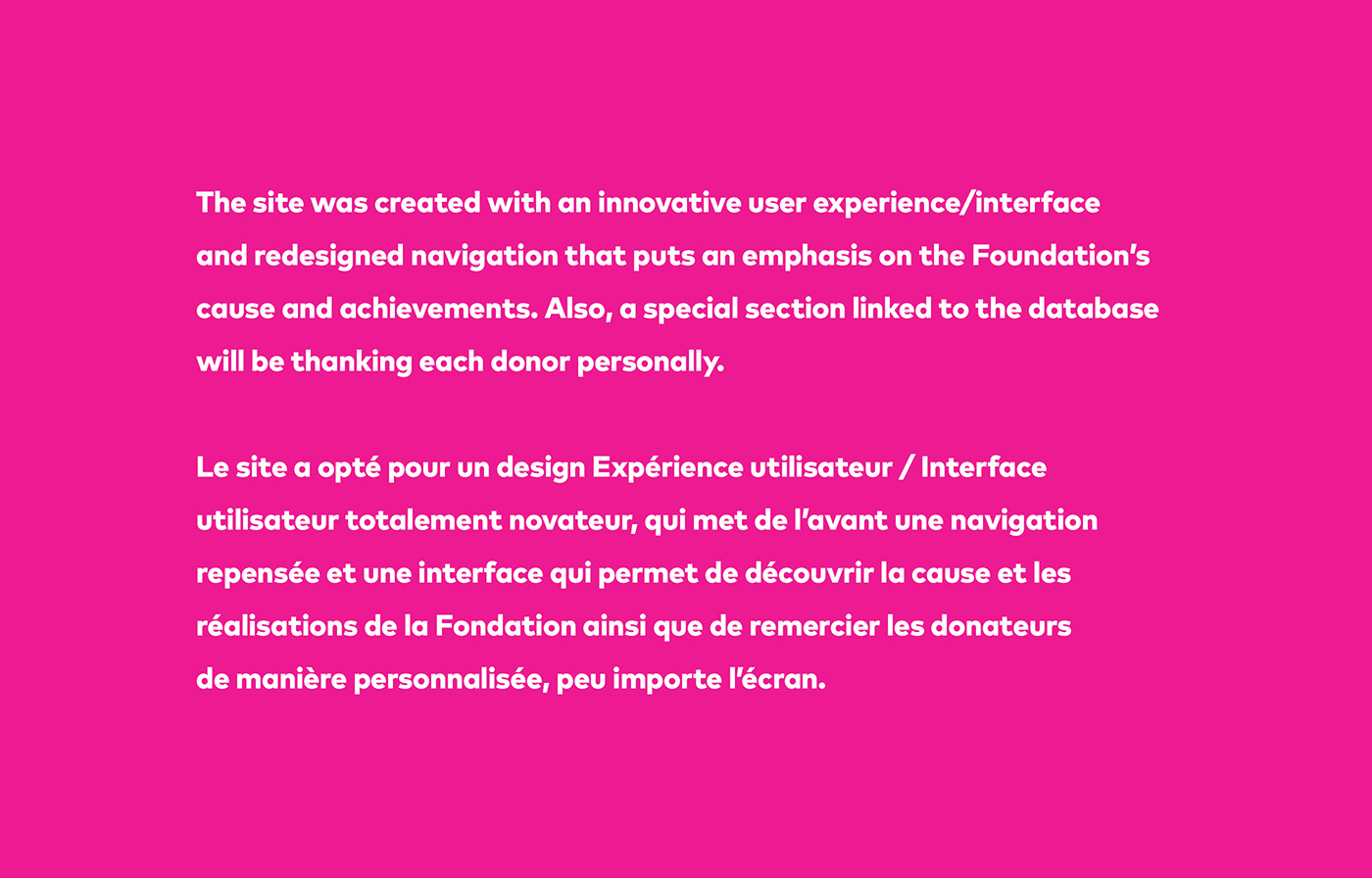 graphic design  Website site web pédiatrie imagerie user experience user interface Fondation child care foundation