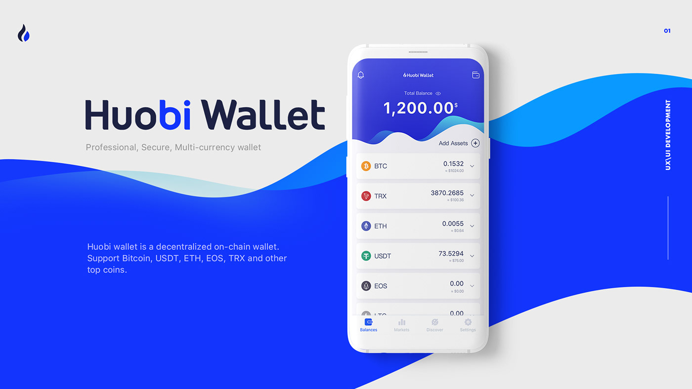 Huobi Wallet UI on Behance