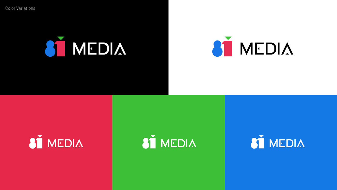 brand design identity logo media Production Rebrand RGB simple video