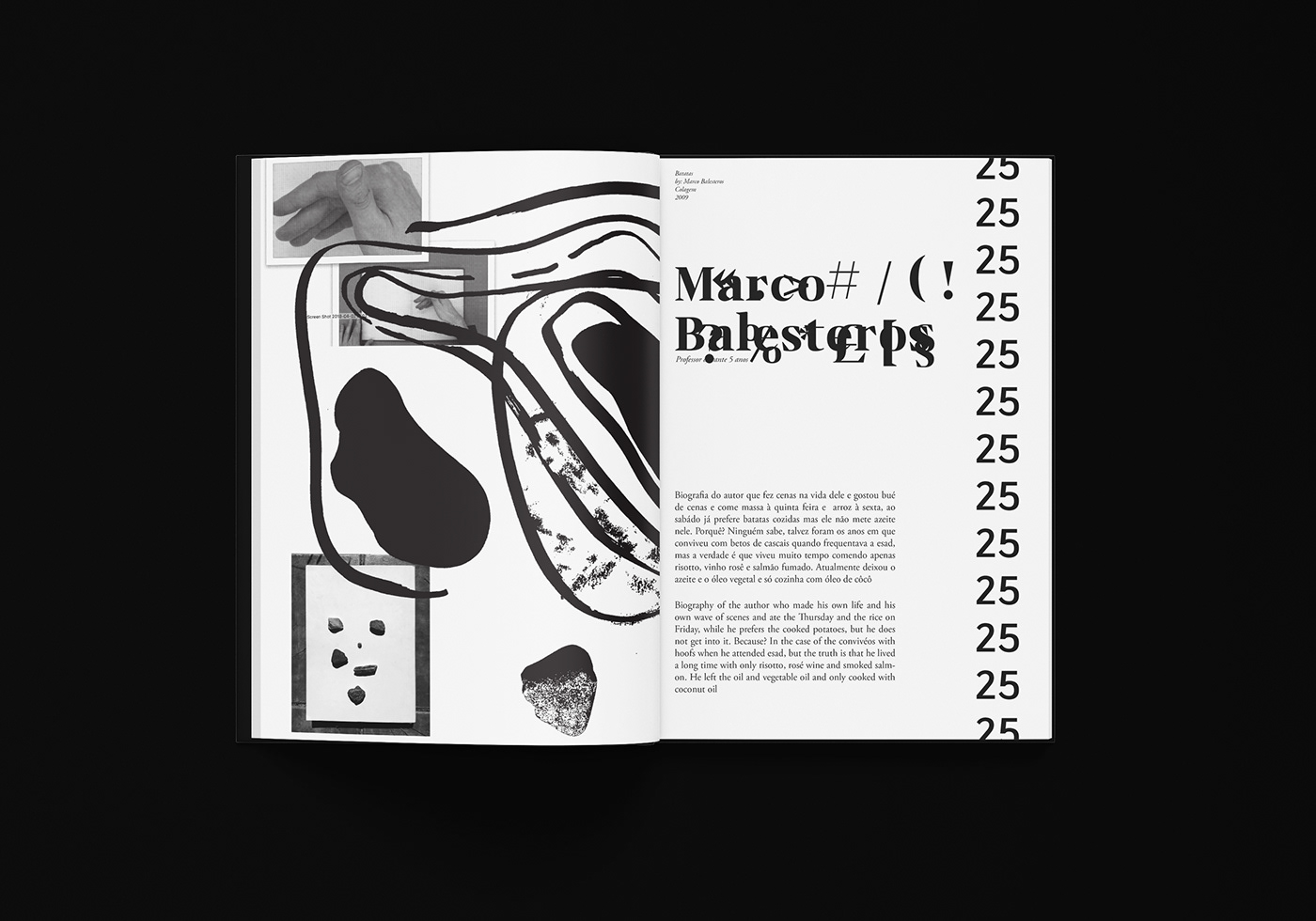 catalog Catalogue design editorial esad.cr blackandwhite
