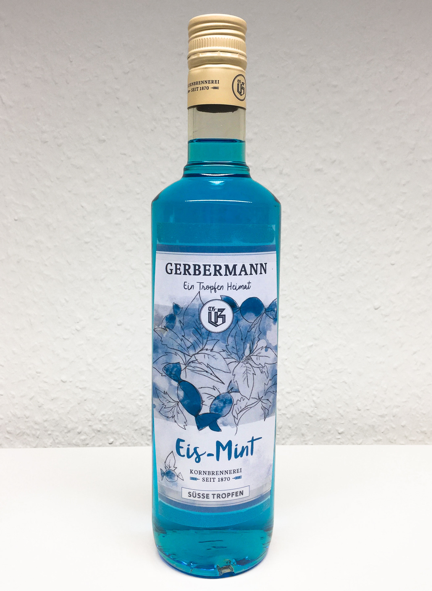 aquarell aquarelle bottle label etikett ILLUSTRATION  peppermint Pfefferminz pflanzen plants watercolour
