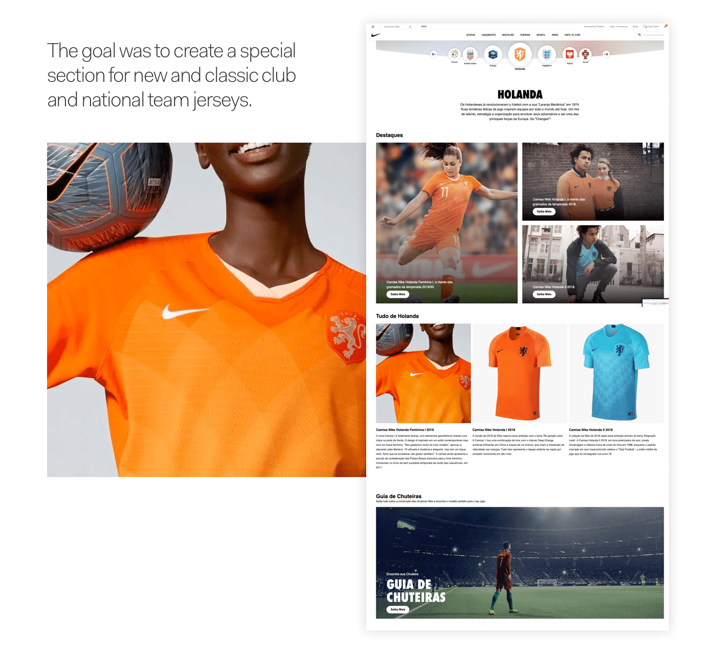 football nike brasil nike brazil soccer uidesign user experience user interface uxdesign Web Webdesign