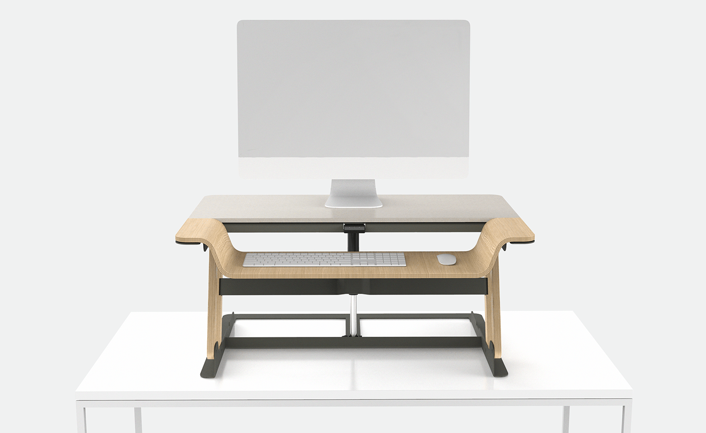 desk standing desk standing Office Work  desk setup desktop oak Desk Adaptor Desk Riser