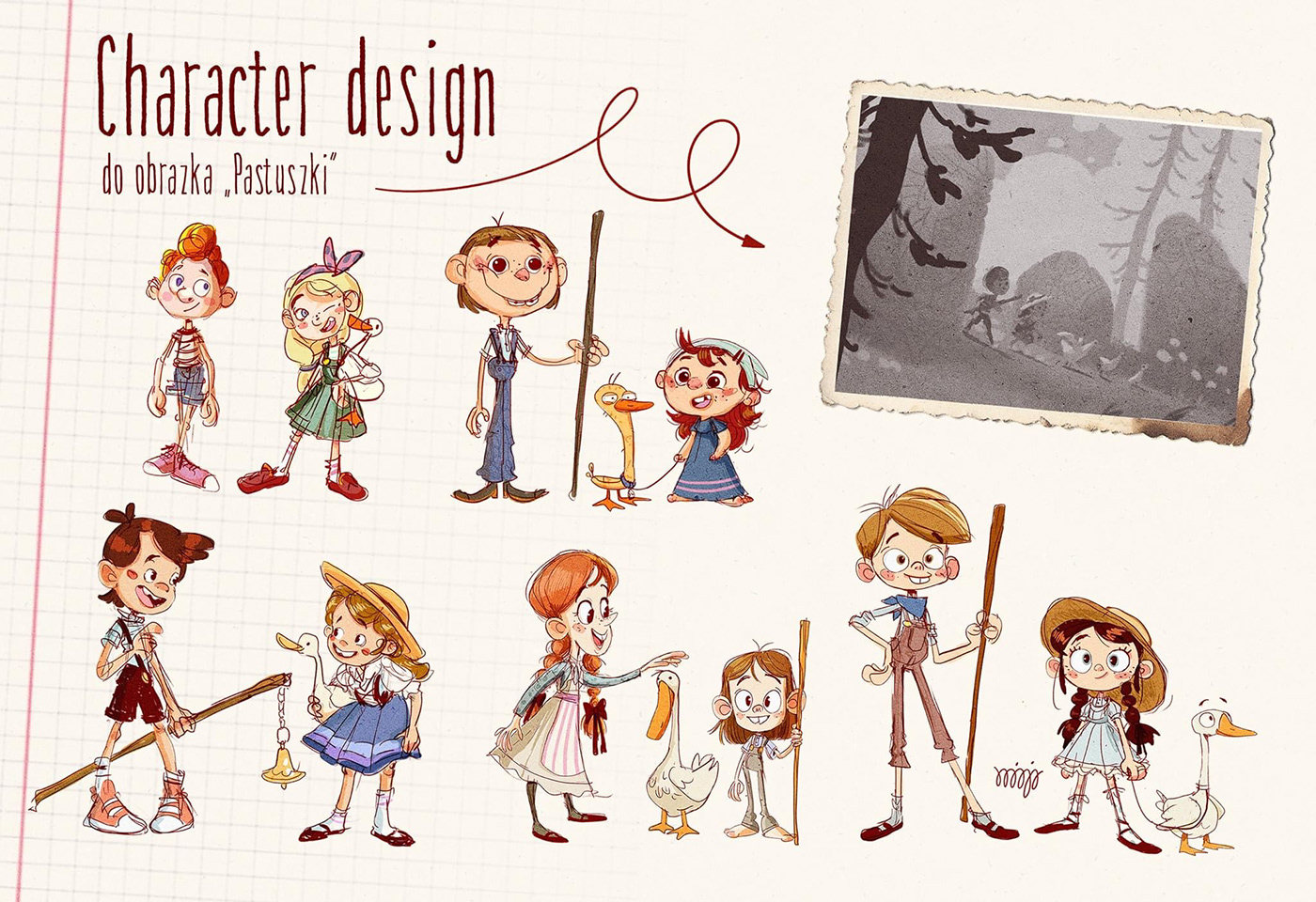2D Character design  ILLUSTRATION  Vis Dev Visual Development