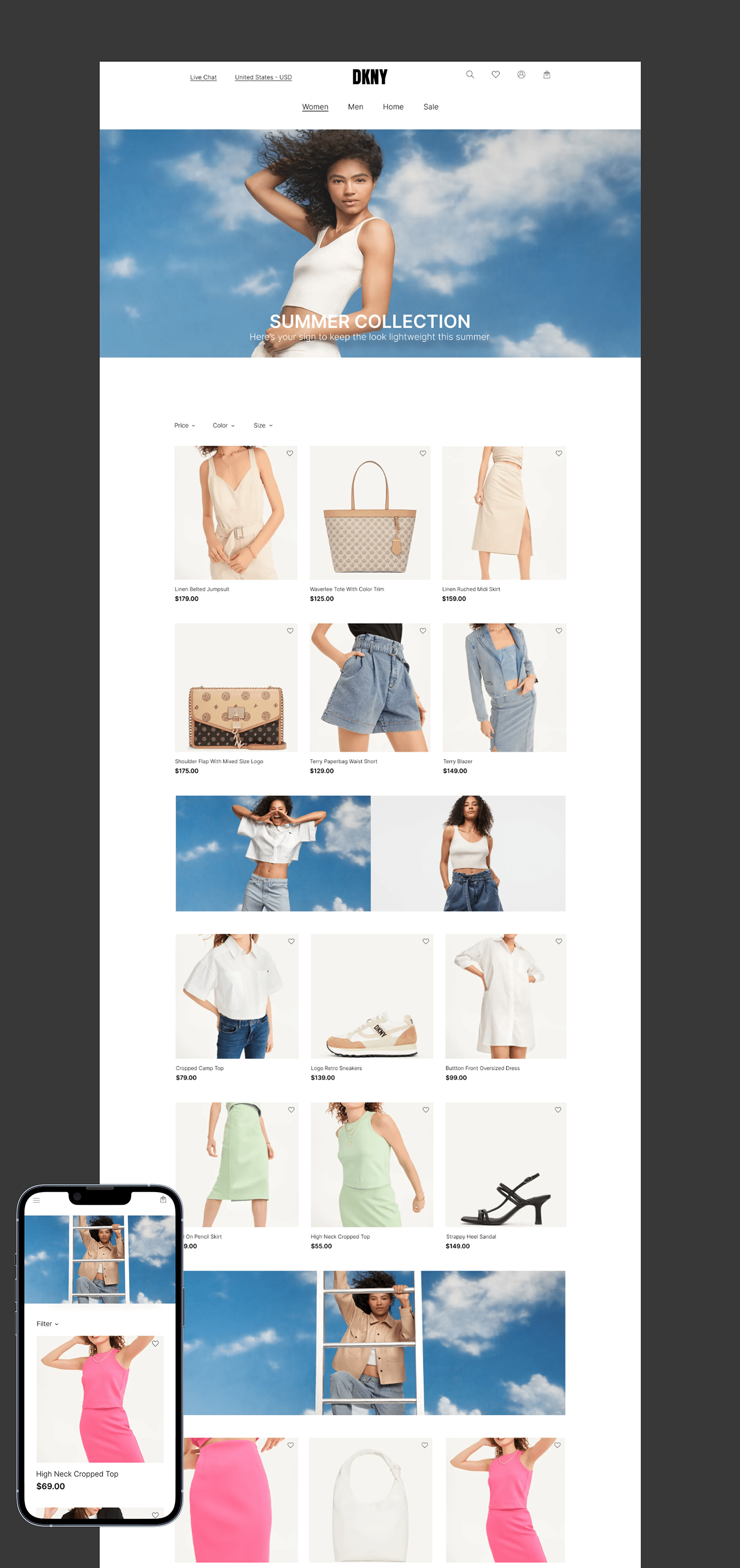 Fashion  Figma redesign Style ux/ui Website
