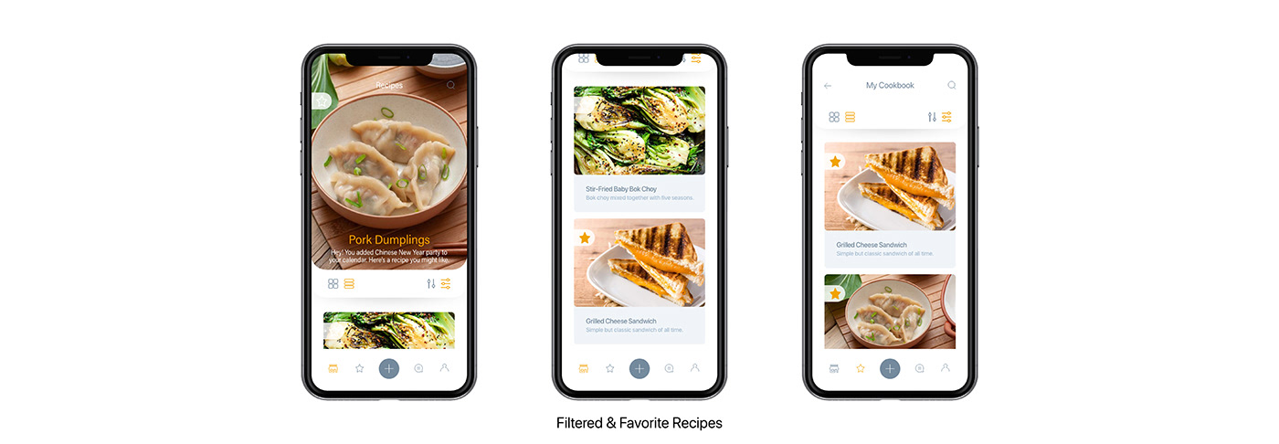 recipe Interface user interface user experience app Food  UI ux cook design