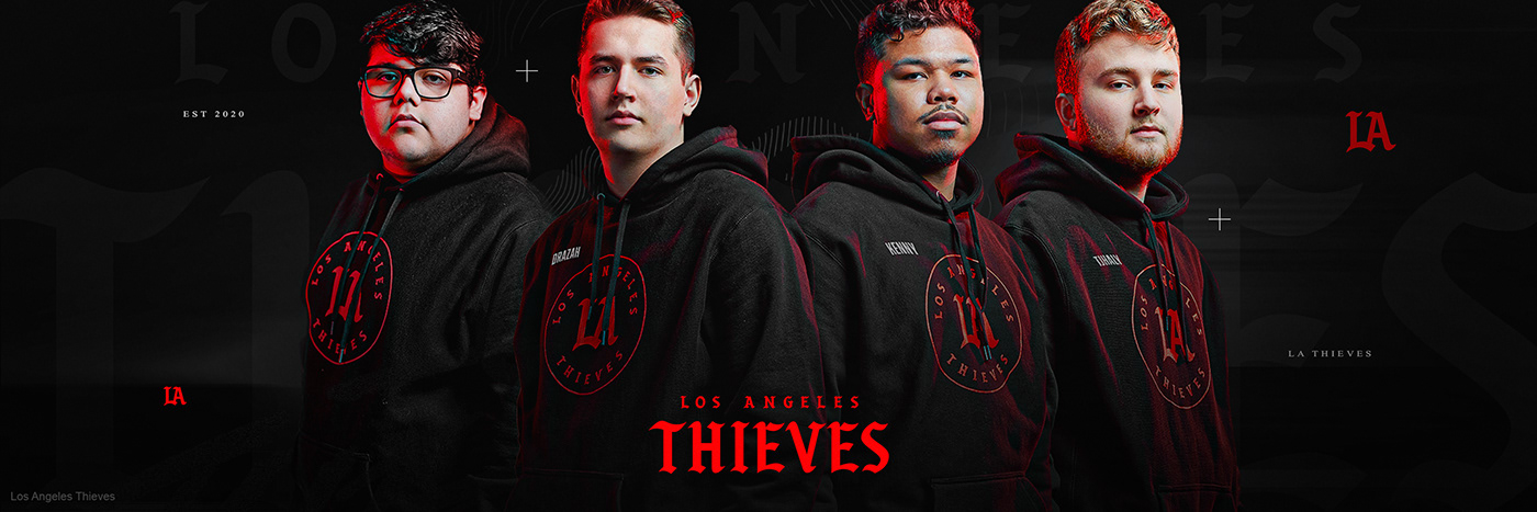 100 Thieves 100T 3D design EsportDesign esports LA thieves Rebrand rebranding Thieves