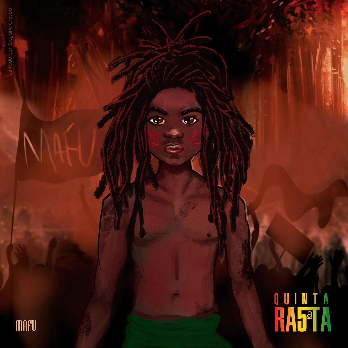 digital painting ilustration Reggae Art reggae music