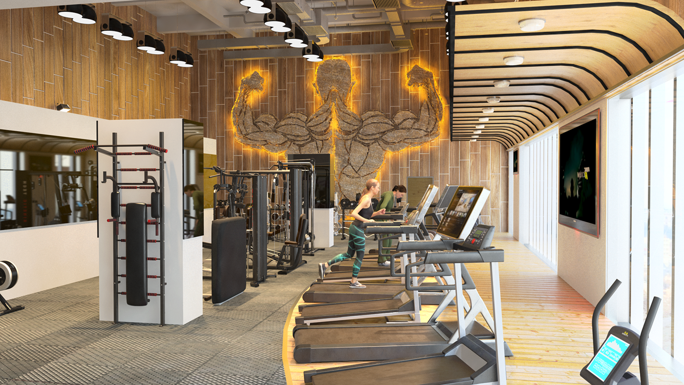 gym interior design  architecture fitness