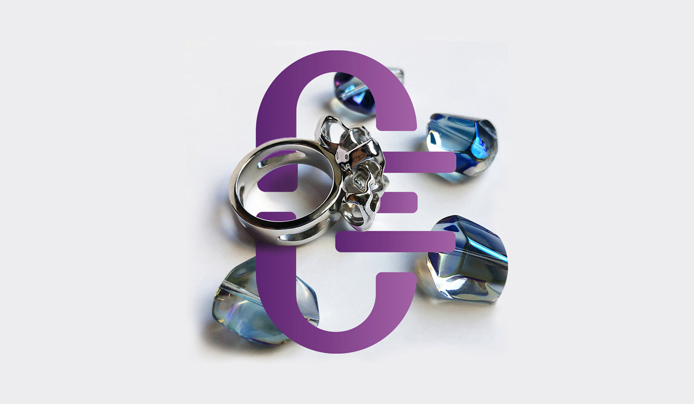 Personal Brand Jewellery elegant rings Jewellery Designer logo Corporate Identity