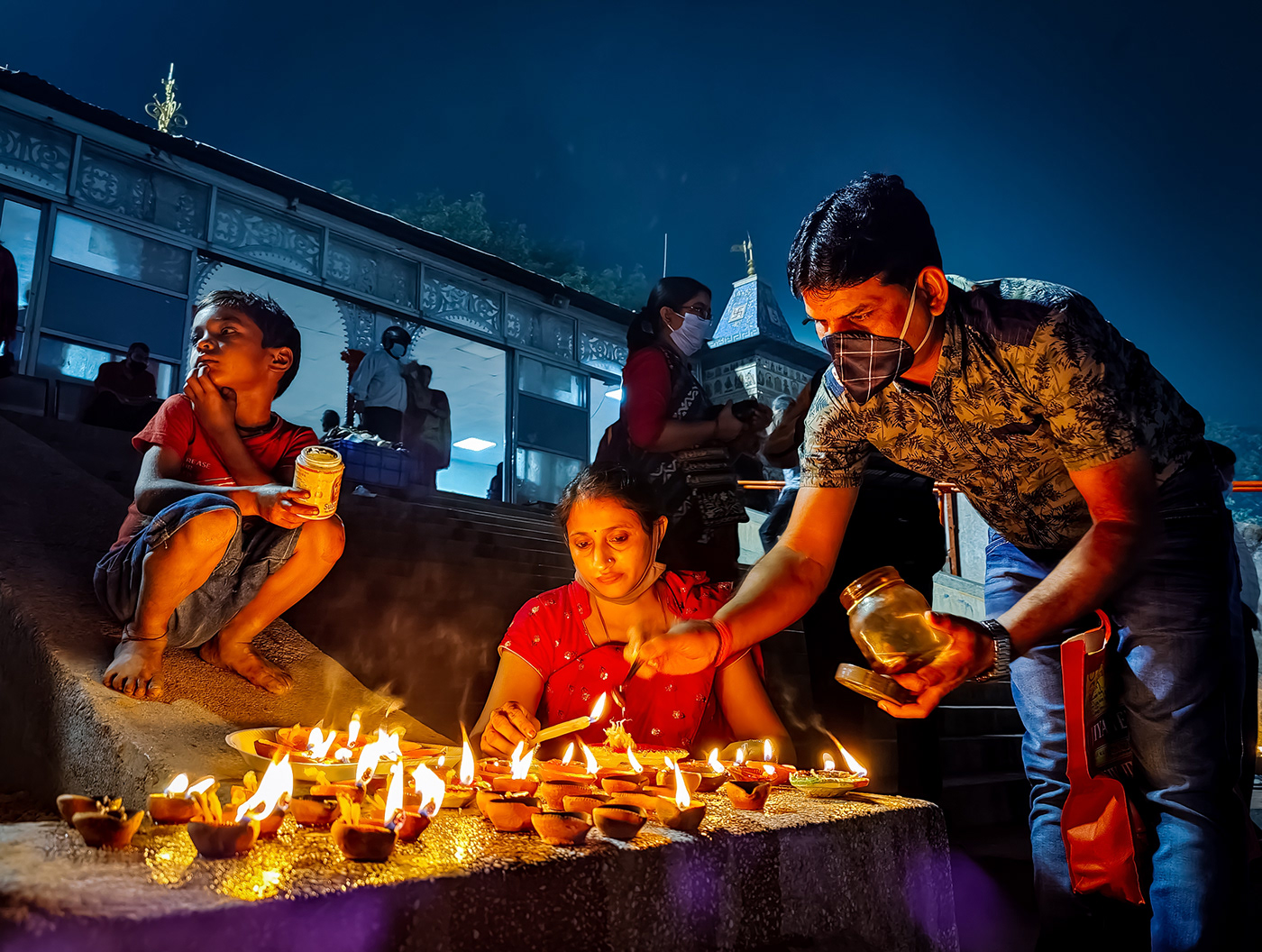 bangla culture Dev Deepavali festival ghat Hindu India Kolkata