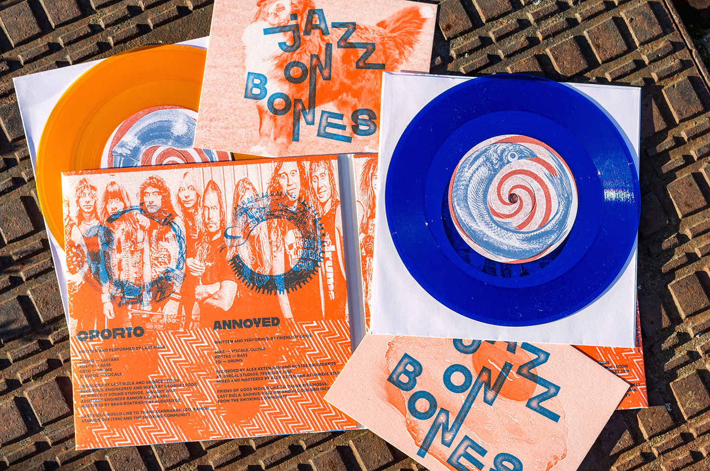 pantone vinyl cover Album noise Jazz on Bones 7" punk