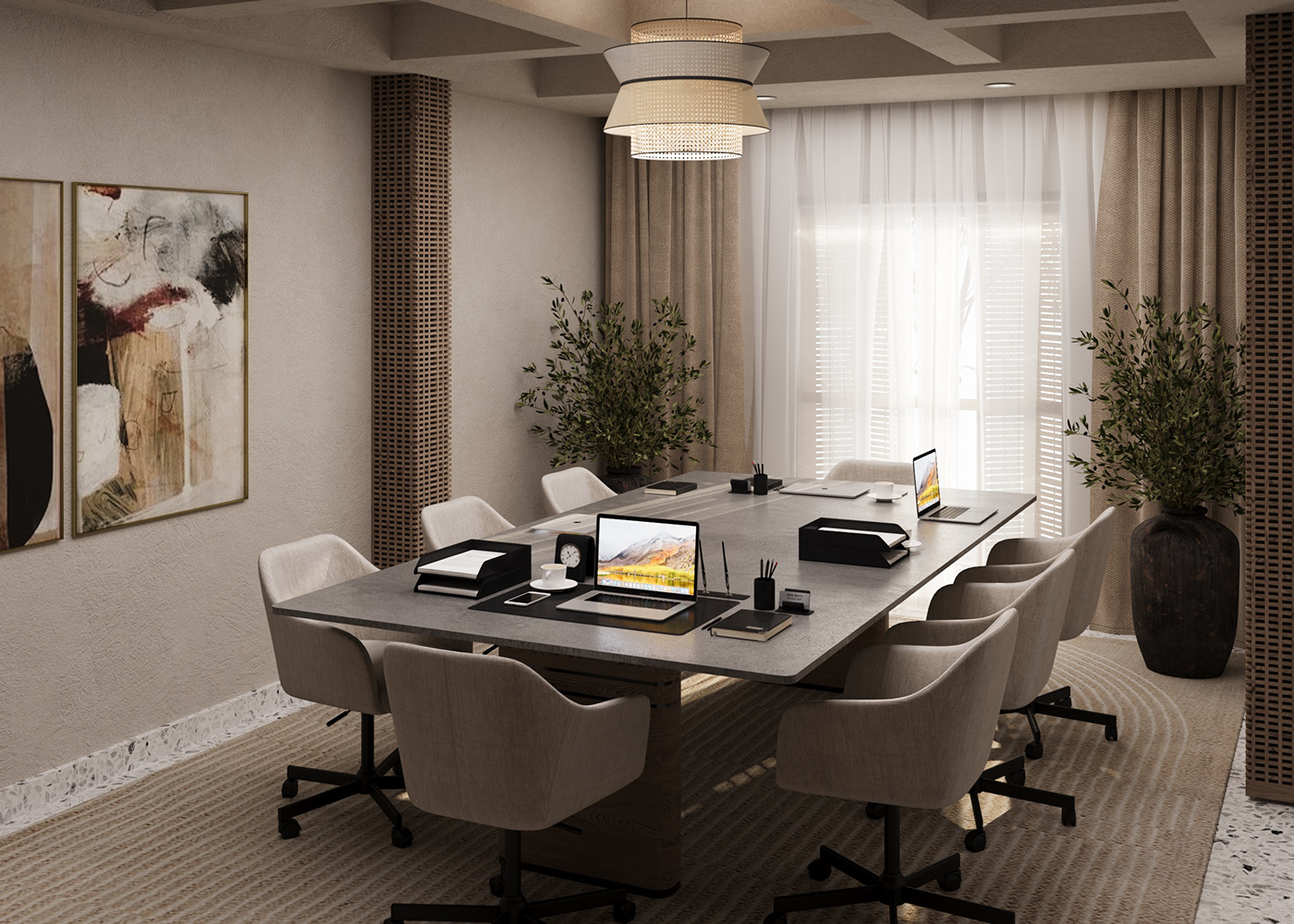 interiordesign visualization architecture interior design  Render 3ds max corona CGI 3D MeetingRoomDesign