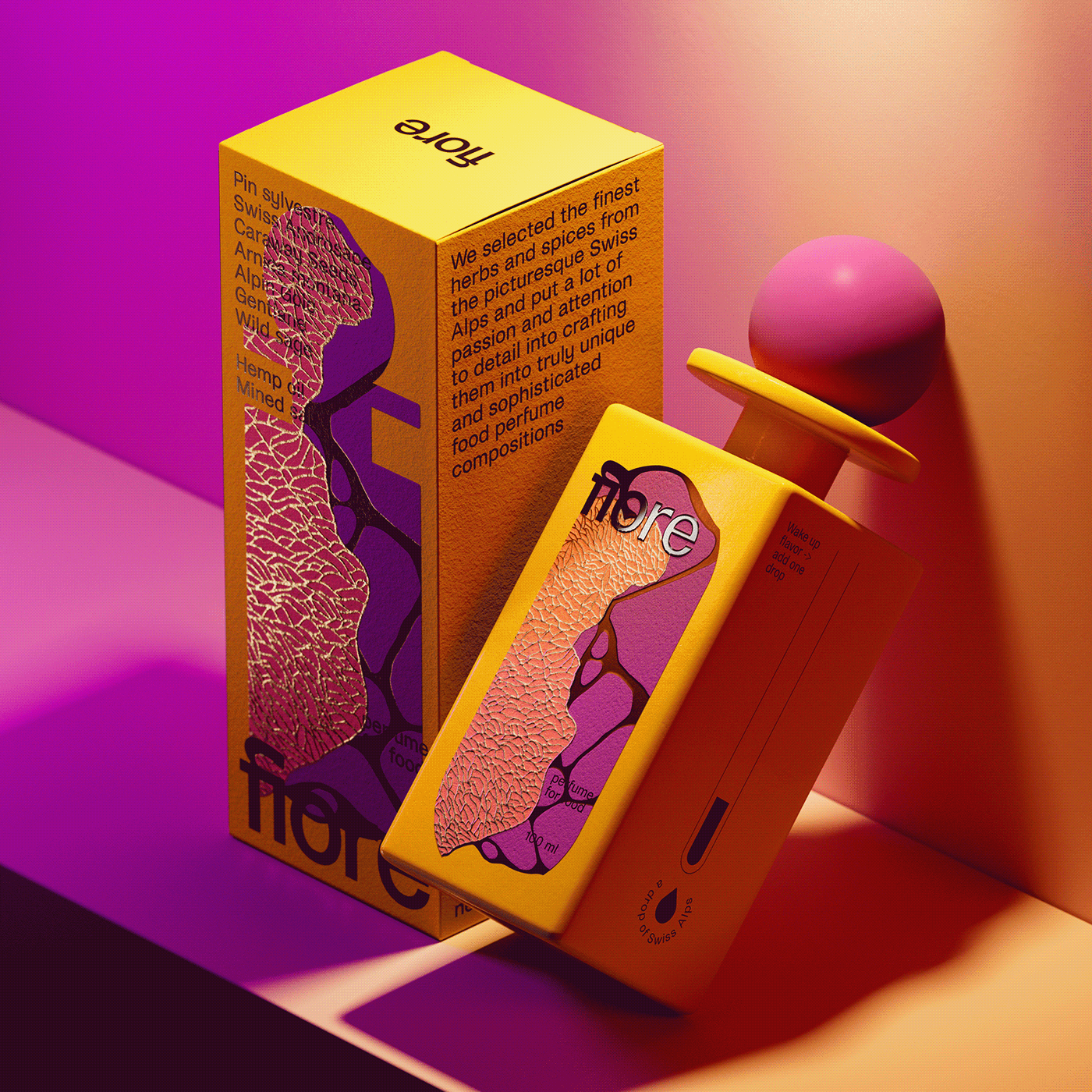 perfume Cosmectics Packaging product design  3D Render visualization