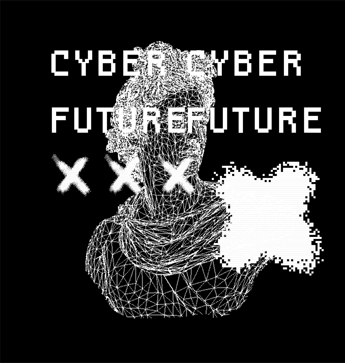 1-bit 80s art bitmap black Cyberpunk pixel Retro retrowave vaporwave