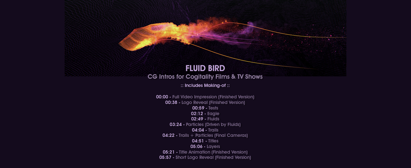 CGI vfx making of 3D tv Cogitality Films eagle fluid deep emotions esoteric science quantum physics philosophy  energy world