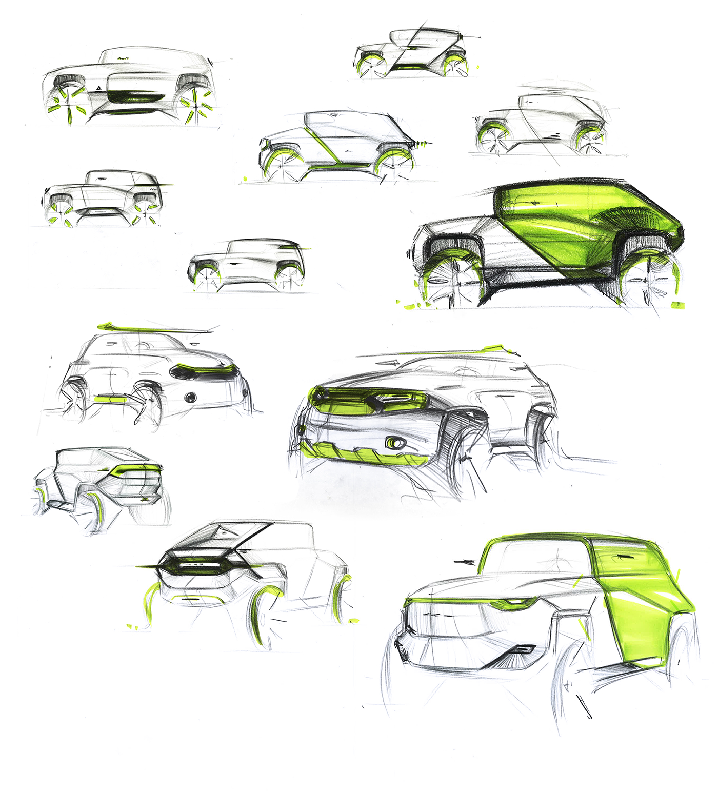 design automotive   sketching Cars transportation concept