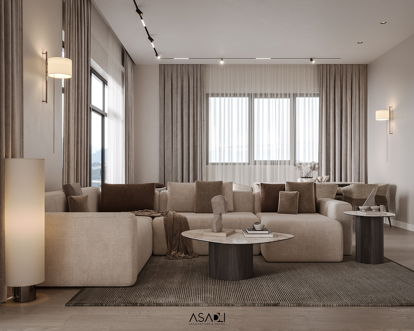 living room cozy interior modern interior design  CoronaRender  design architecture visualization Render cozystyle