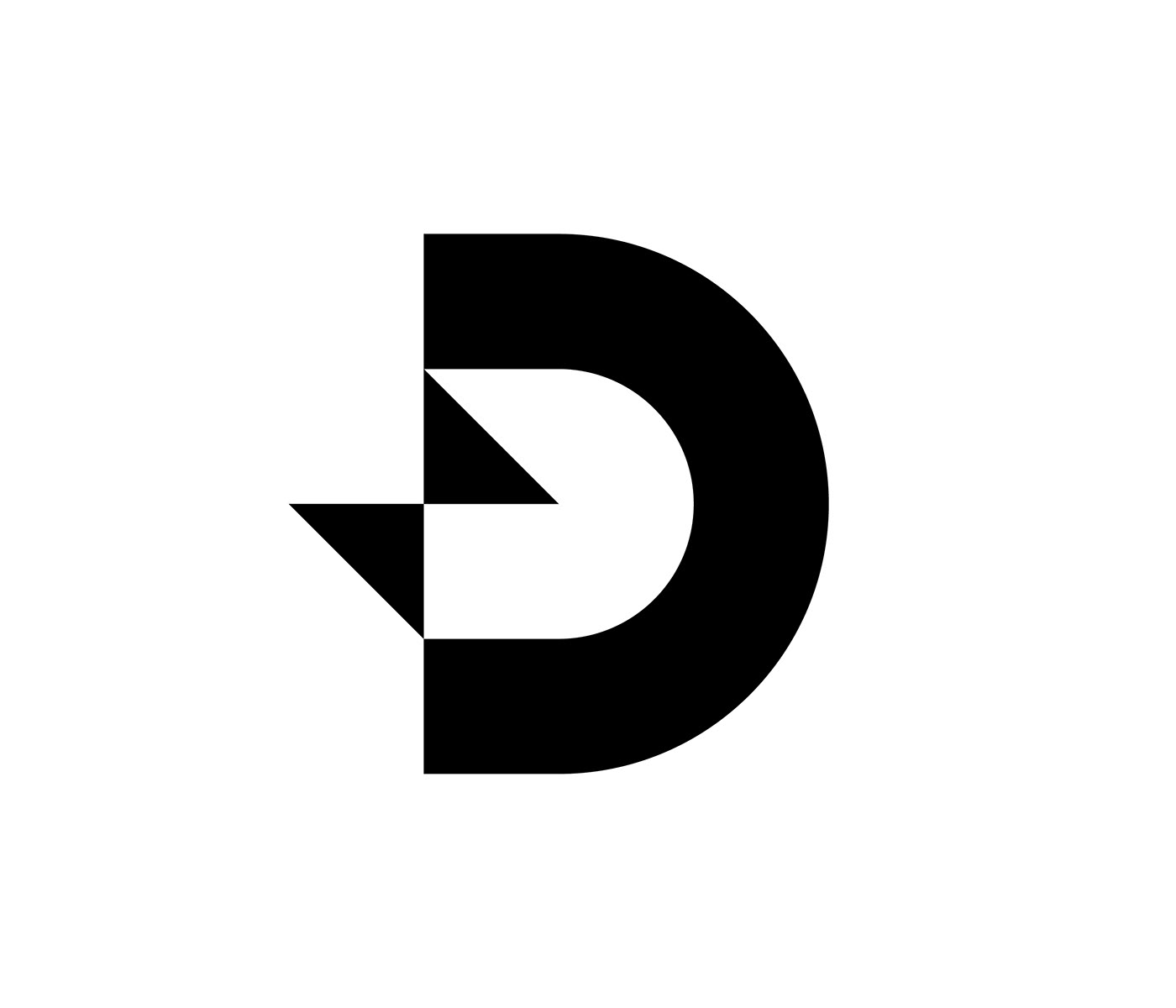 bolt d logo d mark letter letter D logo Logo Design mark monogram