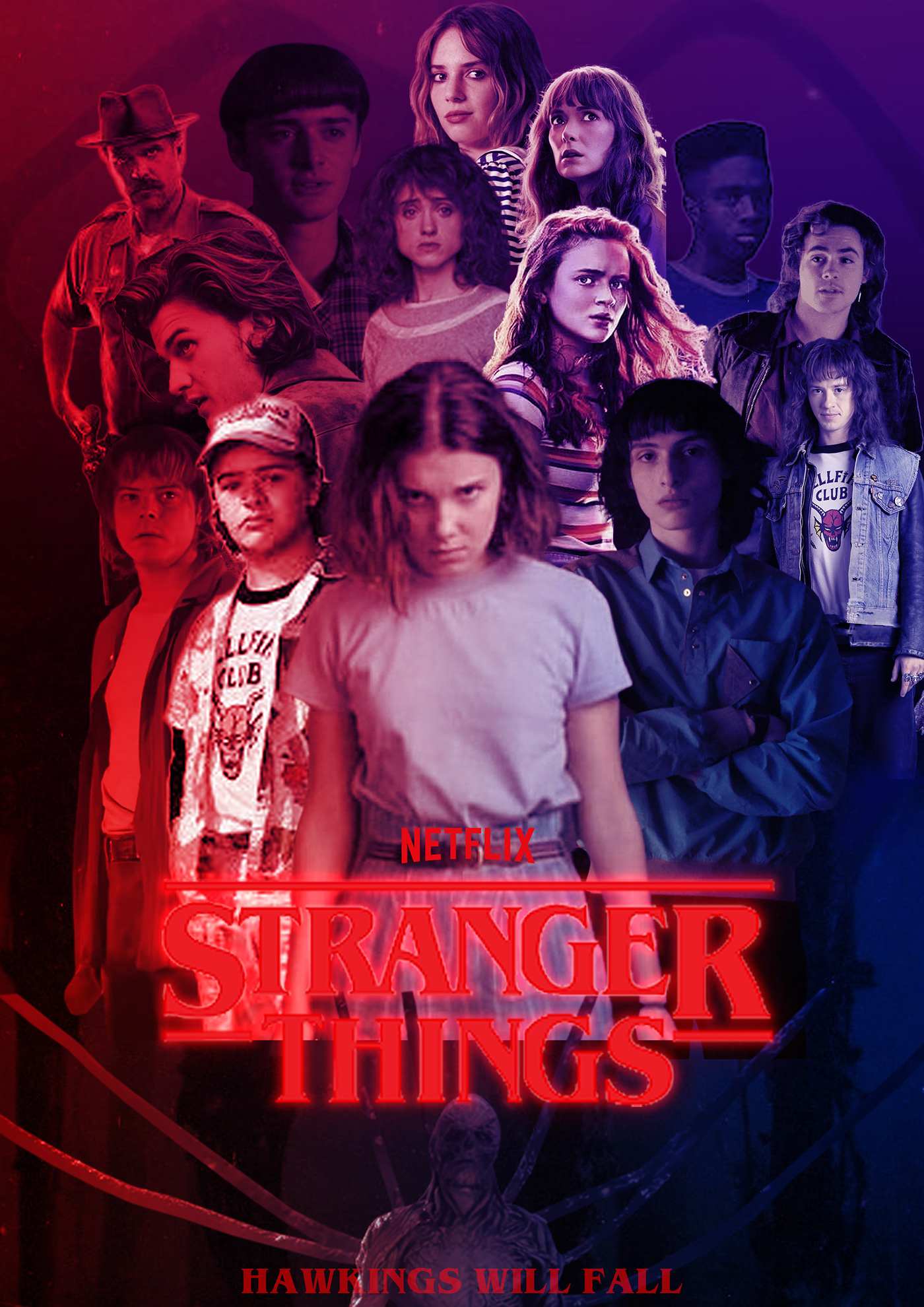 Netflix StrangerThings poster design posterdesign millybobbybrown