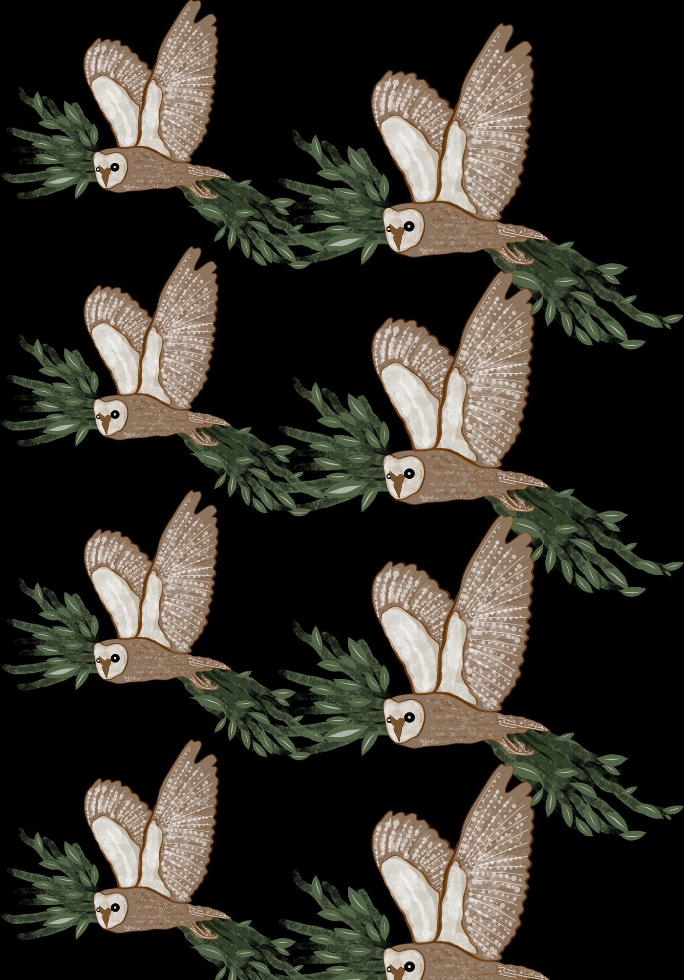 owl TEXTILEPRINT pattern textile surface design owls patterndesign