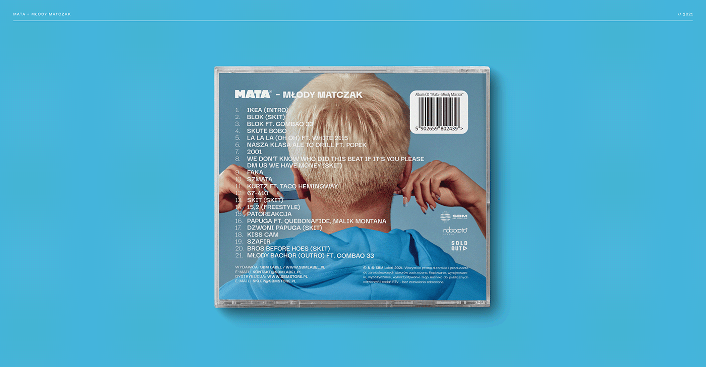 blue CD design communication MACHALSKI MATEUSZ  magazine mata music music design photo cover print