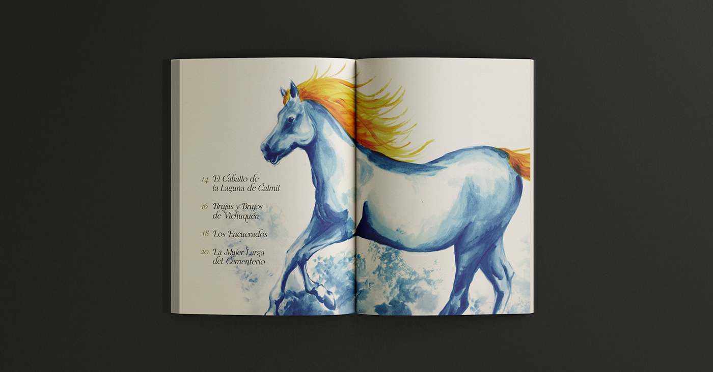 editorial libro Folklore maule patrimonio bestiario ilustracion diseño gráfico regiondelmaule Toponímia