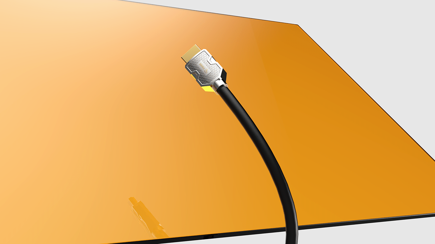 HIFI product design  Render 3D HDMI