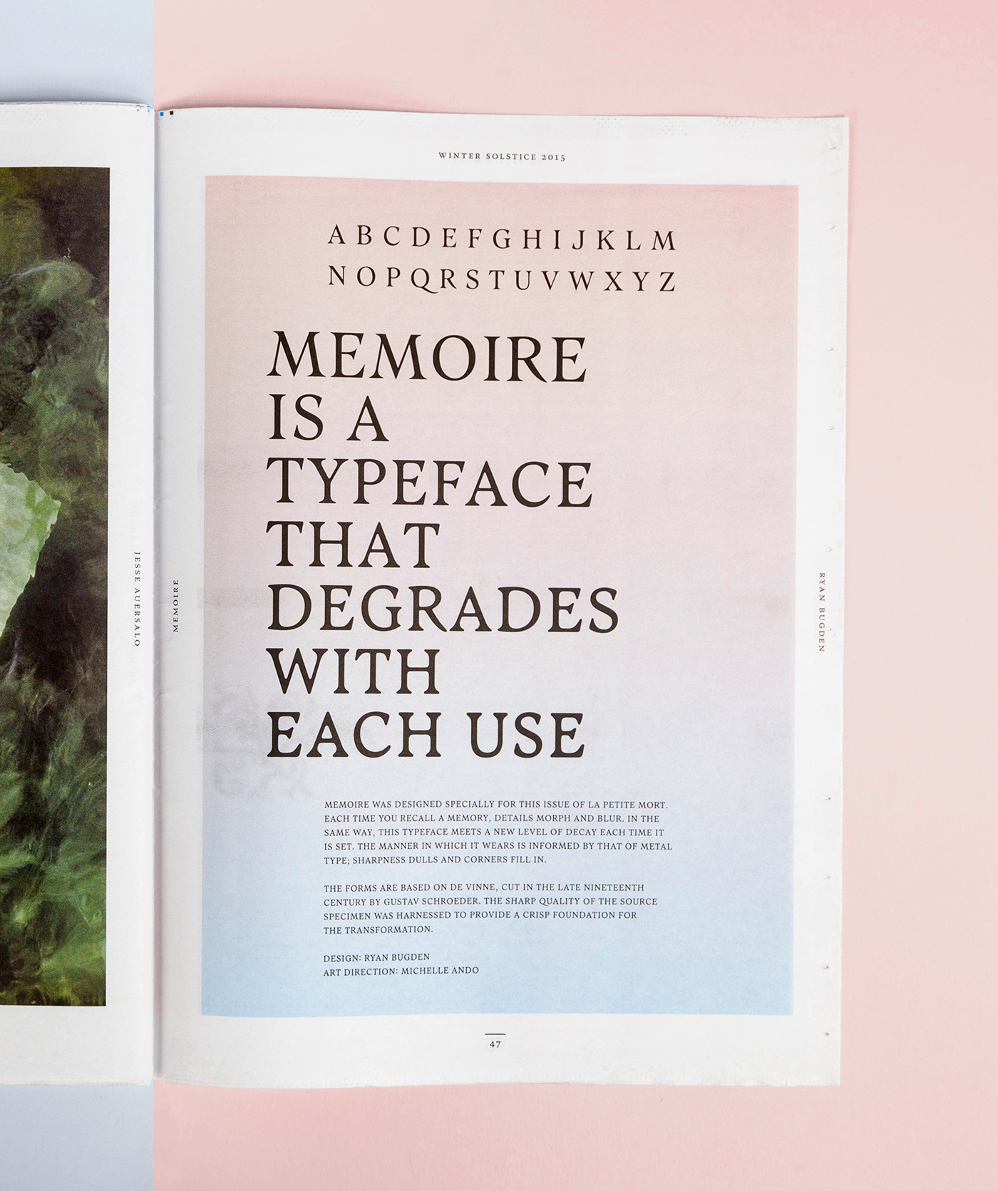typeface design type design interpolation publication la petite mort font editorial type custom typeface Typeface rose quartz serenity