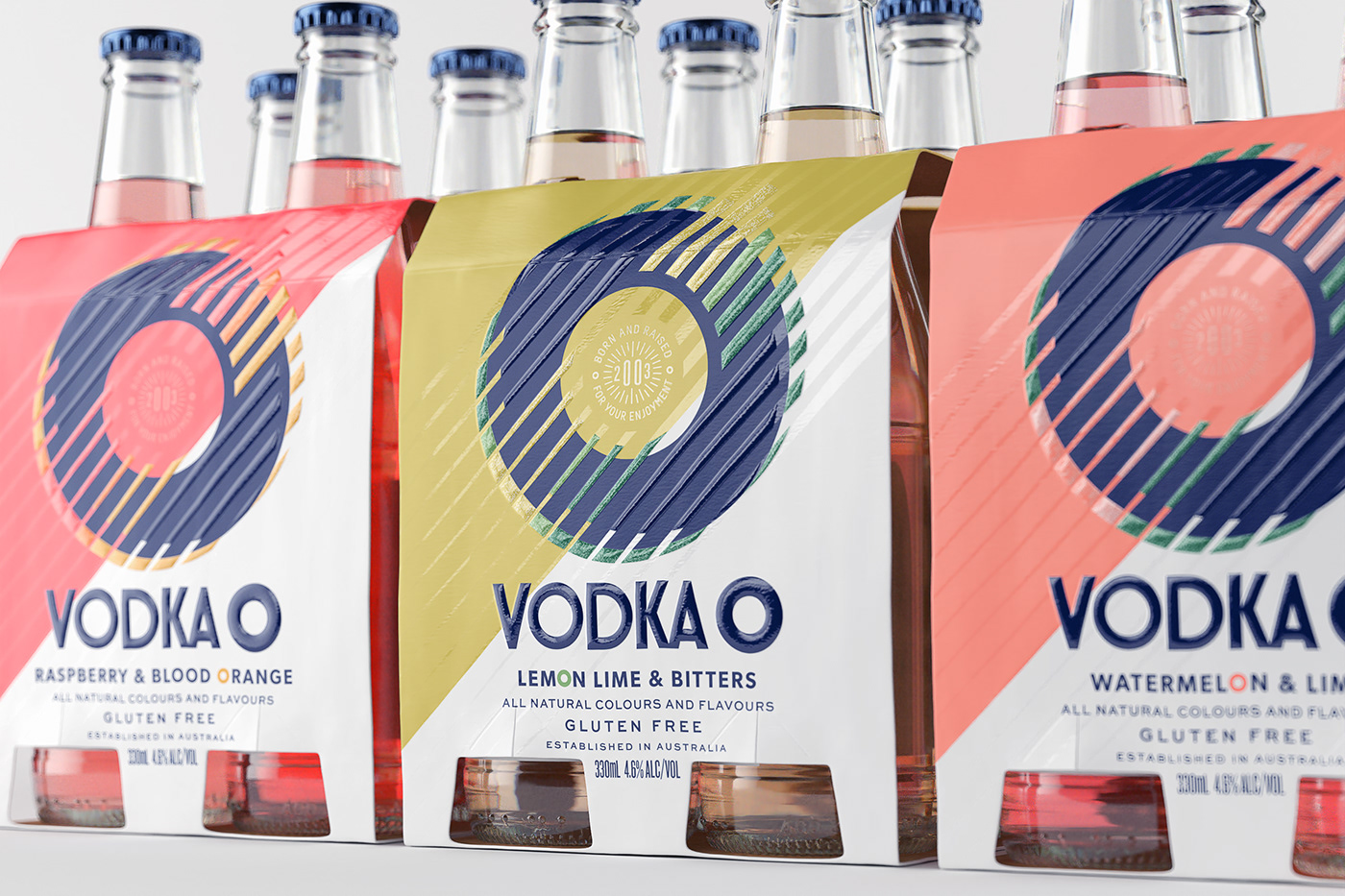 Vodka visualisation branding  Renders 3D coctail Australia
