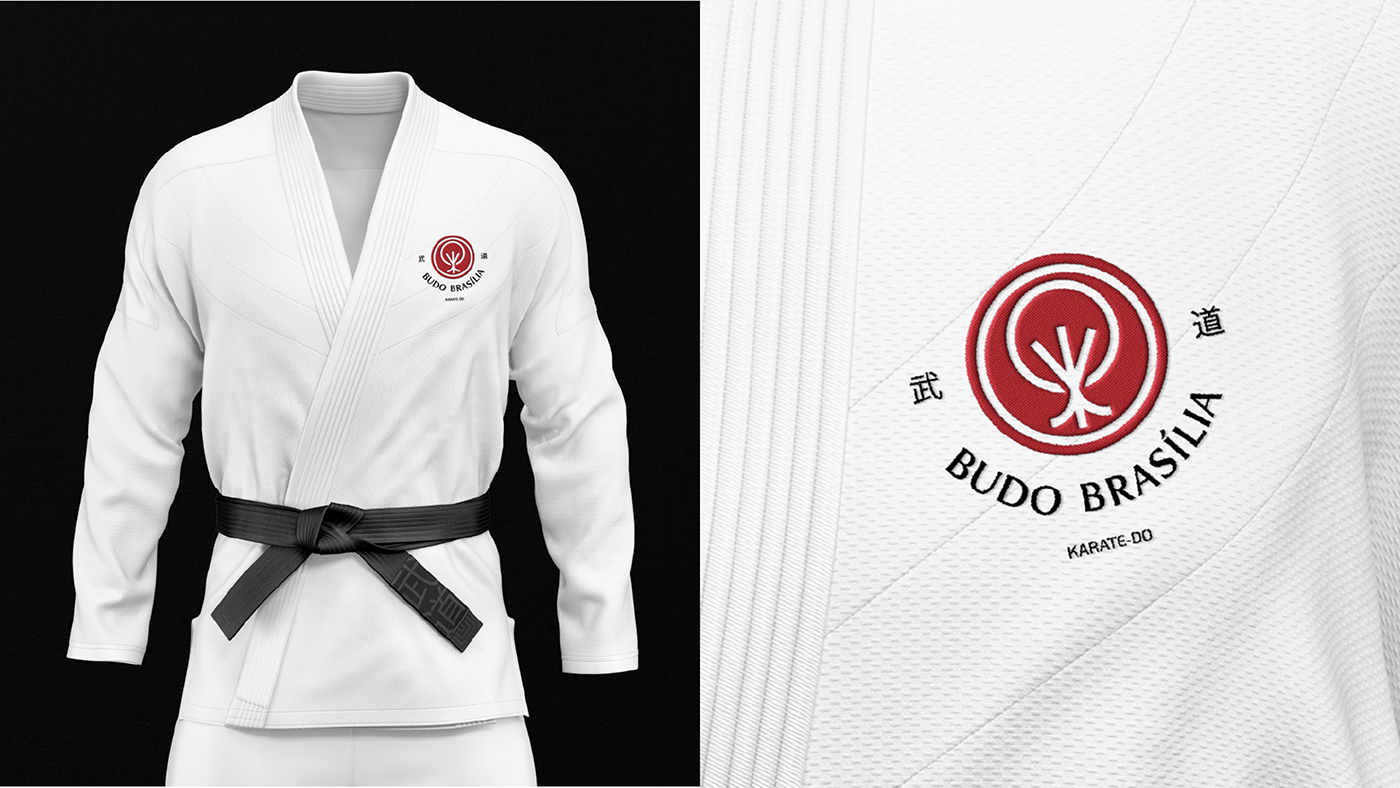 brand identity design fight japan karate logo Martial Arts oriental sports visual