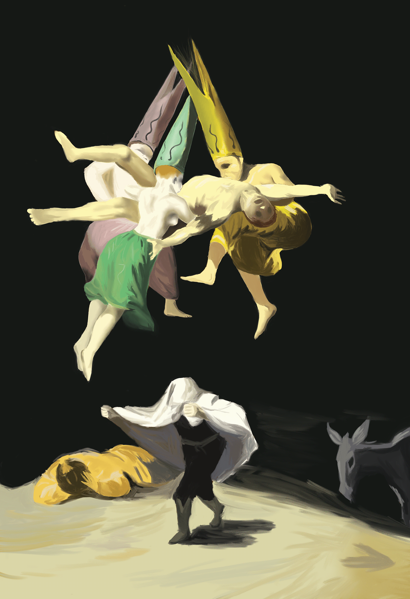 Digital Art  digital painting emulation Francisco Goya