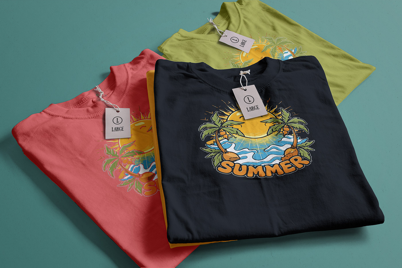 sumer t-shirt design summer ILLUSTRATION 