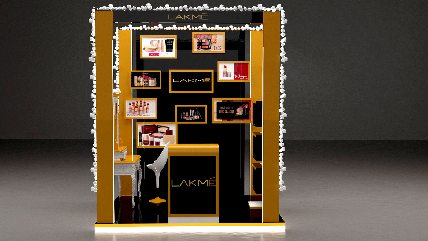 Lakmé Cosmetics lakme cosmetics stall mall activation design